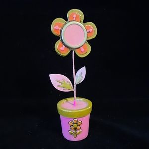 Pride Creations Inc 1960s/70s Papier Mache Flower Photo Frame